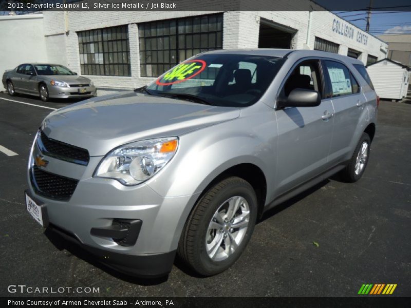 Silver Ice Metallic / Jet Black 2012 Chevrolet Equinox LS