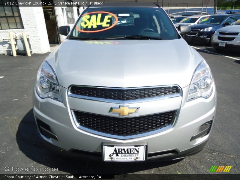 Silver Ice Metallic / Jet Black 2012 Chevrolet Equinox LS