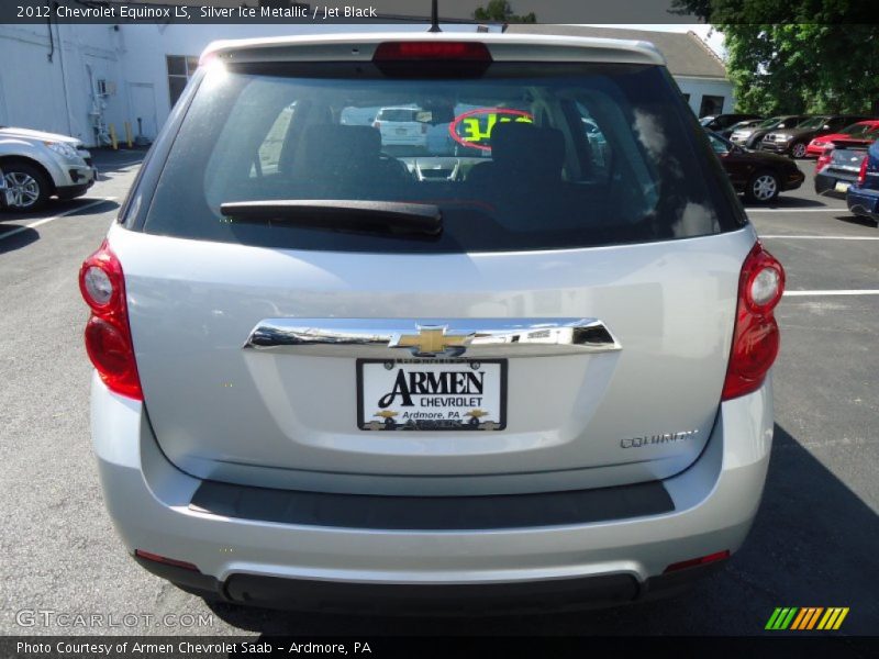 Silver Ice Metallic / Jet Black 2012 Chevrolet Equinox LS