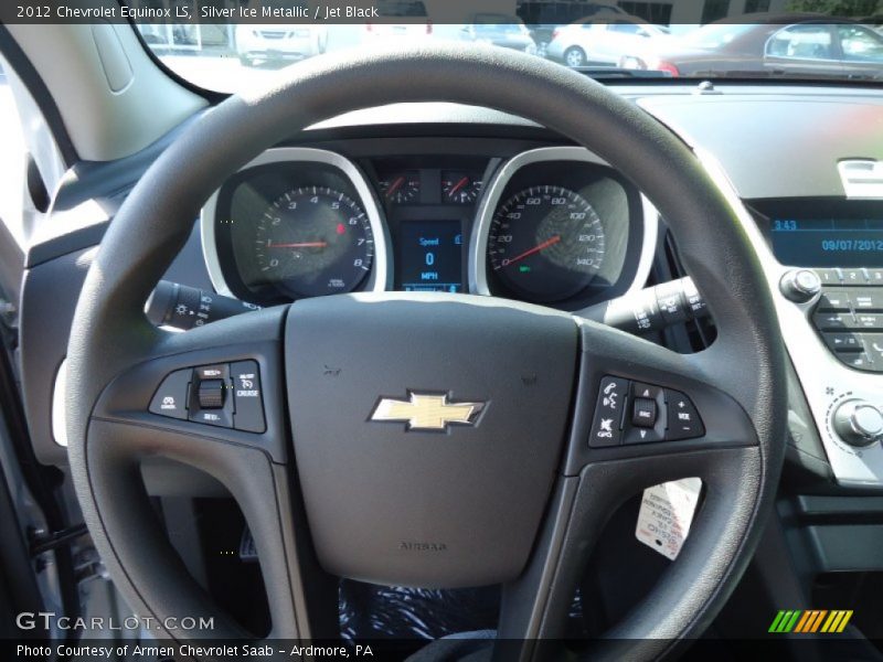 Silver Ice Metallic / Jet Black 2012 Chevrolet Equinox LS