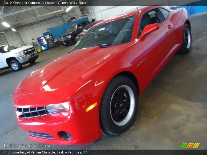 Victory Red / Black 2012 Chevrolet Camaro LS Coupe