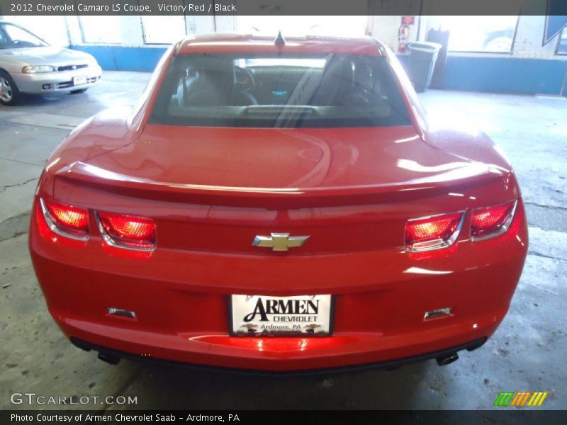 Victory Red / Black 2012 Chevrolet Camaro LS Coupe
