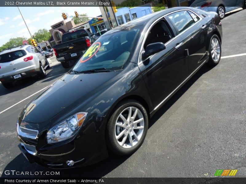 Black Granite Metallic / Ebony 2012 Chevrolet Malibu LTZ