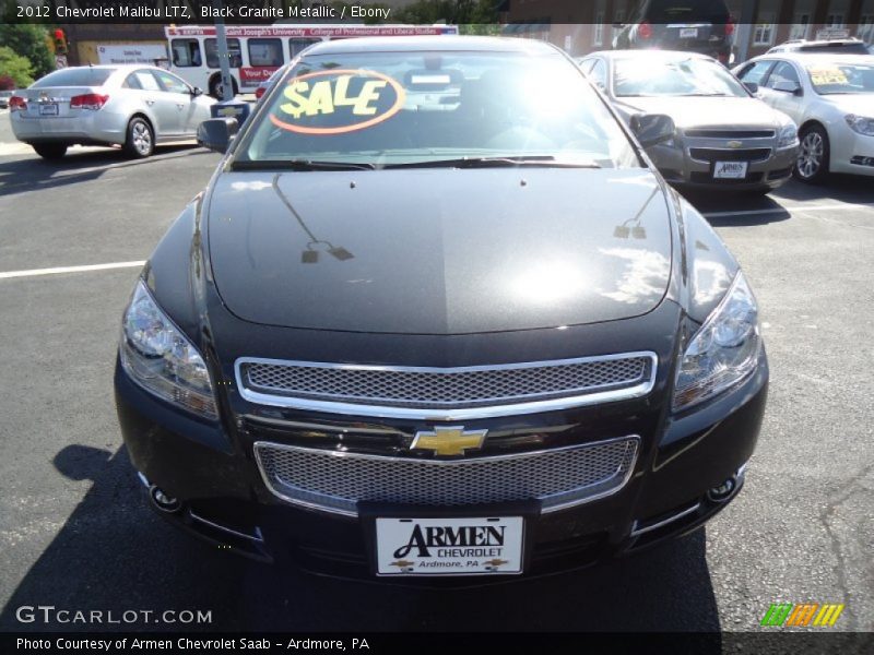 Black Granite Metallic / Ebony 2012 Chevrolet Malibu LTZ