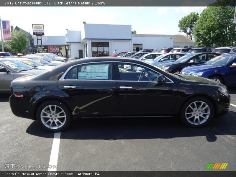 Black Granite Metallic / Ebony 2012 Chevrolet Malibu LTZ