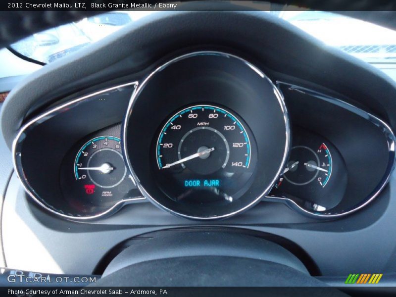Black Granite Metallic / Ebony 2012 Chevrolet Malibu LTZ