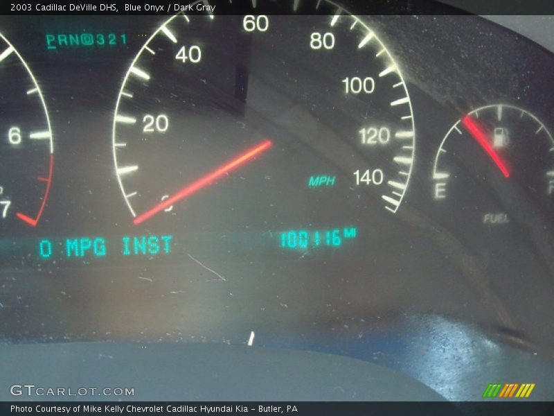 Blue Onyx / Dark Gray 2003 Cadillac DeVille DHS