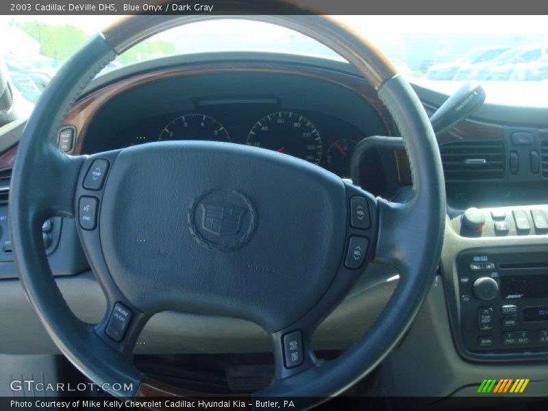 Blue Onyx / Dark Gray 2003 Cadillac DeVille DHS