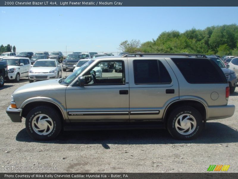 Light Pewter Metallic / Medium Gray 2000 Chevrolet Blazer LT 4x4
