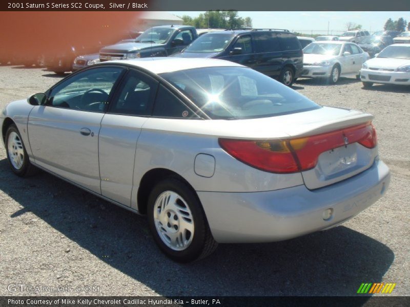 Silver / Black 2001 Saturn S Series SC2 Coupe