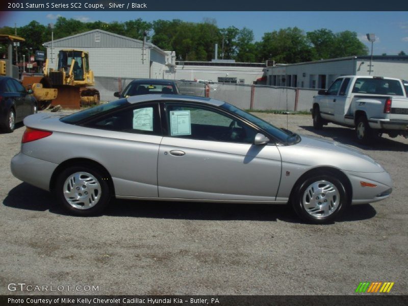 Silver / Black 2001 Saturn S Series SC2 Coupe