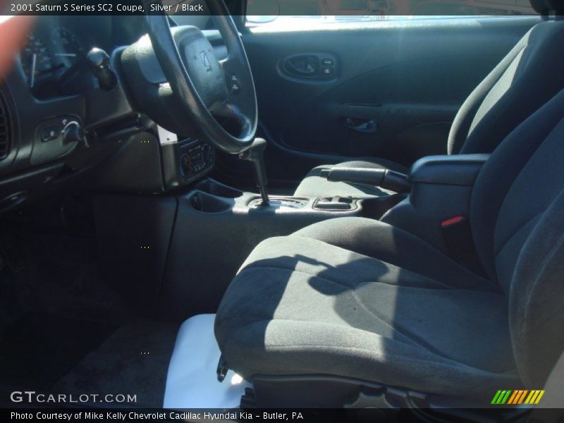 Silver / Black 2001 Saturn S Series SC2 Coupe