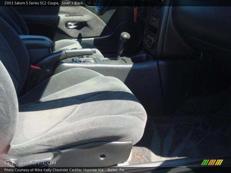 Silver / Black 2001 Saturn S Series SC2 Coupe