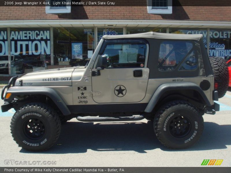 Light Khaki Metallic / Dark Slate Gray 2006 Jeep Wrangler X 4x4