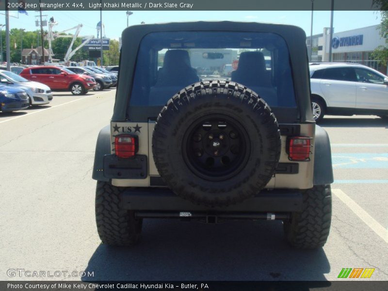 Light Khaki Metallic / Dark Slate Gray 2006 Jeep Wrangler X 4x4