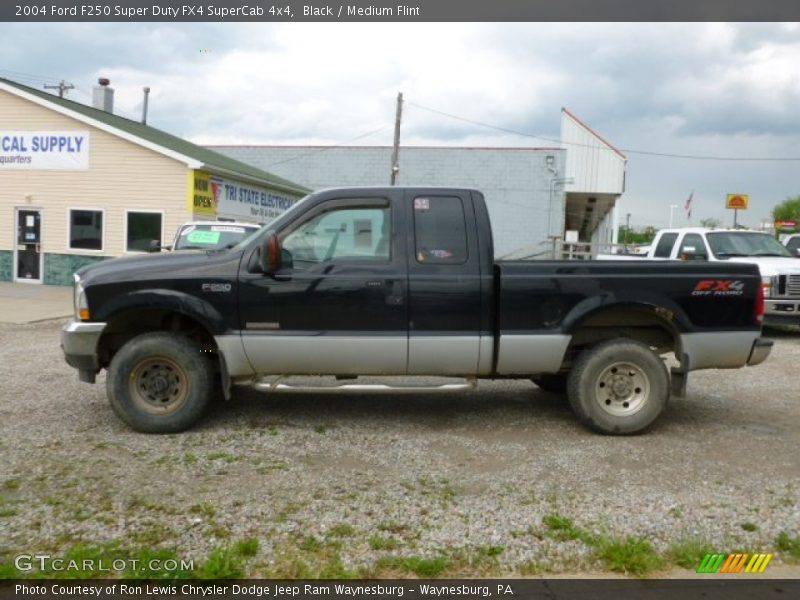 Black / Medium Flint 2004 Ford F250 Super Duty FX4 SuperCab 4x4