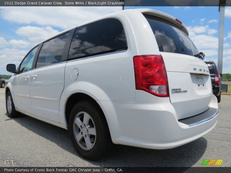 Stone White / Black/Light Graystone 2012 Dodge Grand Caravan Crew