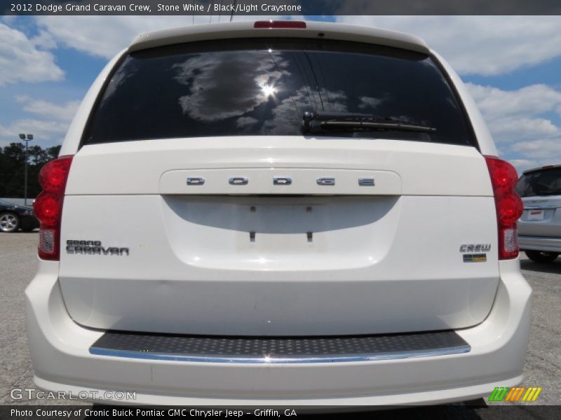 Stone White / Black/Light Graystone 2012 Dodge Grand Caravan Crew