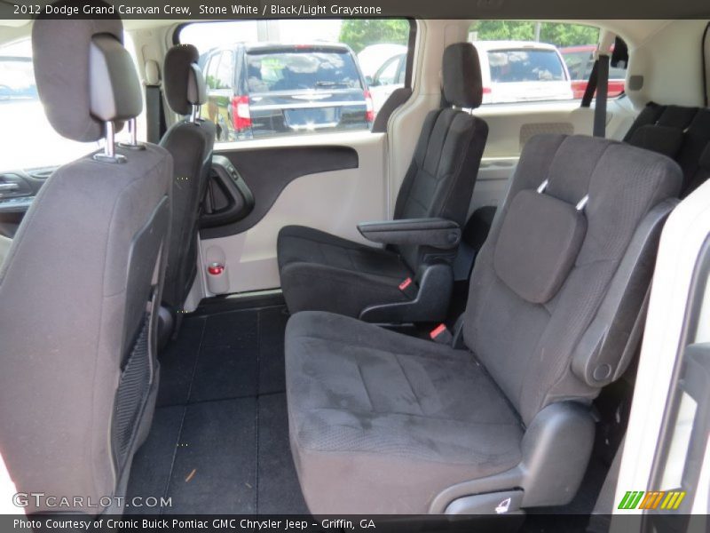 Stone White / Black/Light Graystone 2012 Dodge Grand Caravan Crew