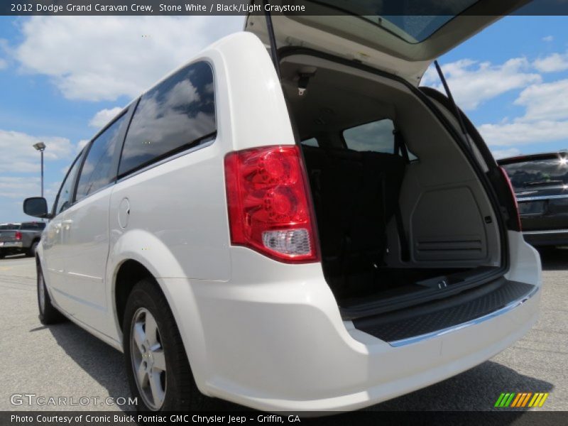 Stone White / Black/Light Graystone 2012 Dodge Grand Caravan Crew