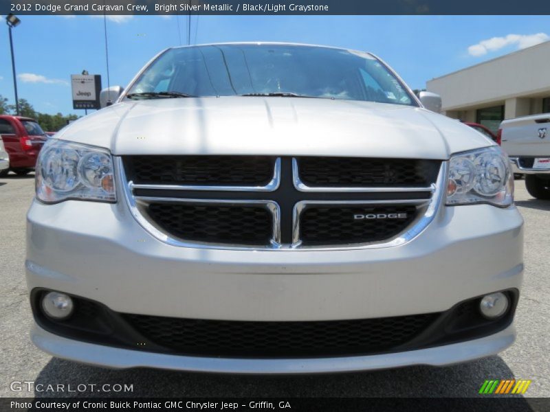 Bright Silver Metallic / Black/Light Graystone 2012 Dodge Grand Caravan Crew