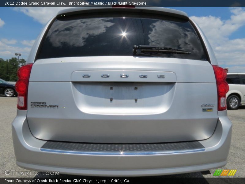 Bright Silver Metallic / Black/Light Graystone 2012 Dodge Grand Caravan Crew