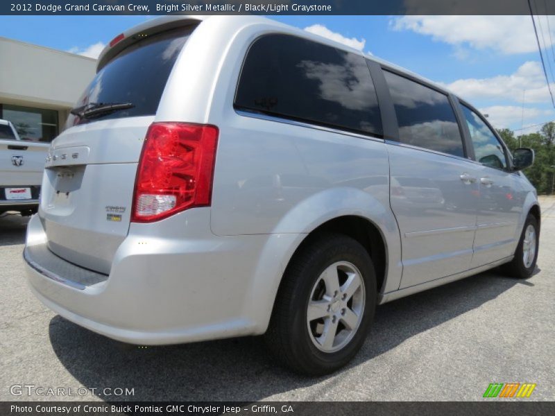 Bright Silver Metallic / Black/Light Graystone 2012 Dodge Grand Caravan Crew
