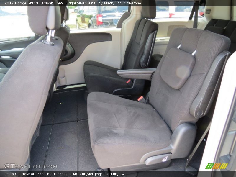 Bright Silver Metallic / Black/Light Graystone 2012 Dodge Grand Caravan Crew