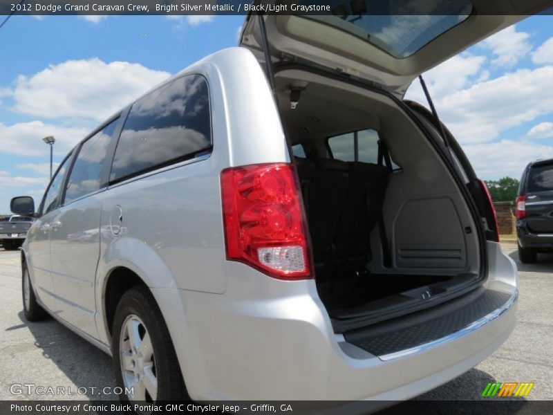 Bright Silver Metallic / Black/Light Graystone 2012 Dodge Grand Caravan Crew