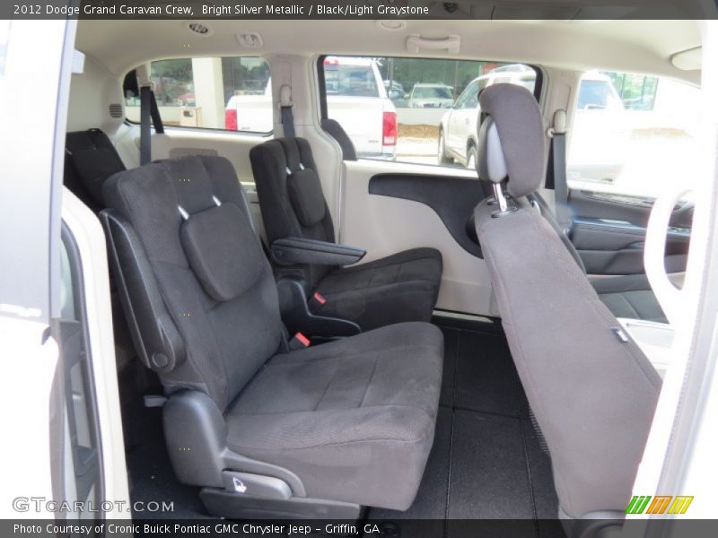 Bright Silver Metallic / Black/Light Graystone 2012 Dodge Grand Caravan Crew