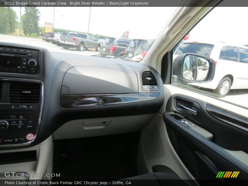 Bright Silver Metallic / Black/Light Graystone 2012 Dodge Grand Caravan Crew