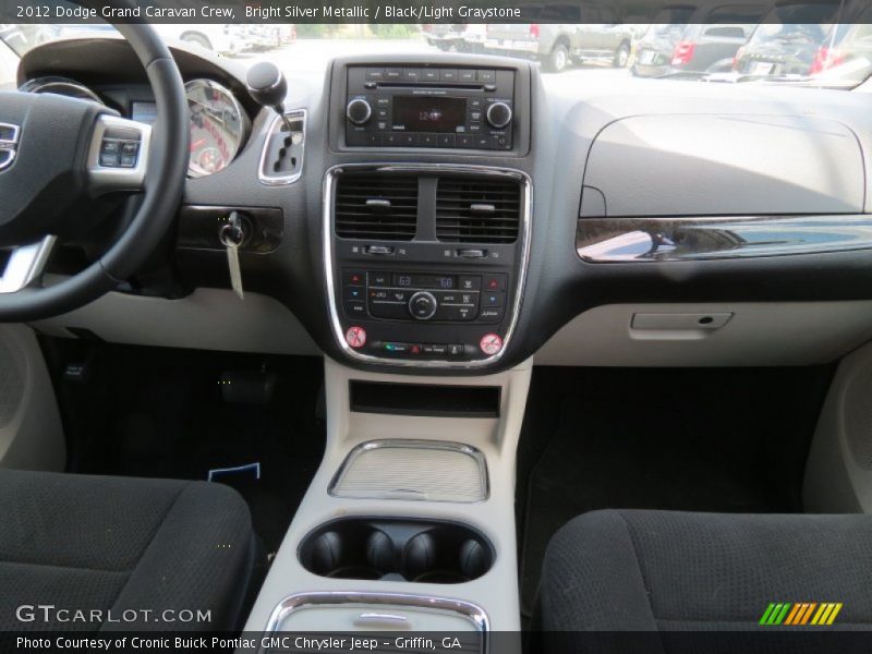 Bright Silver Metallic / Black/Light Graystone 2012 Dodge Grand Caravan Crew