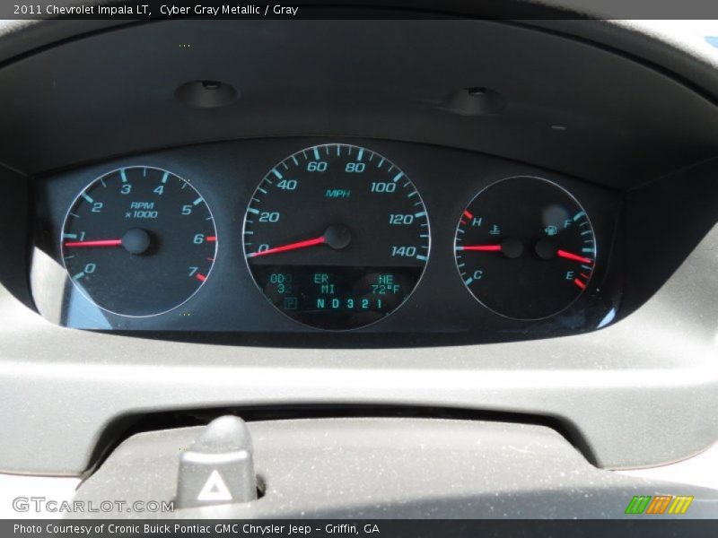 Cyber Gray Metallic / Gray 2011 Chevrolet Impala LT