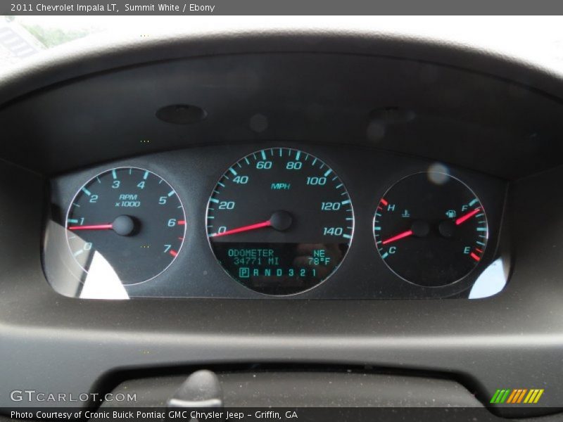 Summit White / Ebony 2011 Chevrolet Impala LT