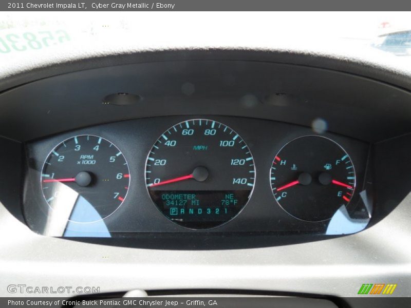 Cyber Gray Metallic / Ebony 2011 Chevrolet Impala LT