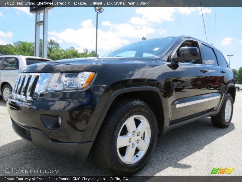 Brilliant Black Crystal Pearl / Black 2012 Jeep Grand Cherokee Laredo X Package