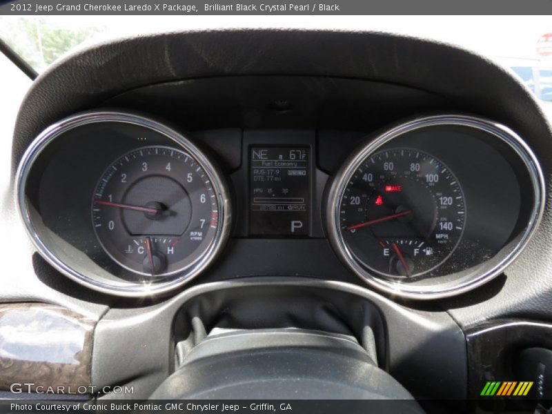 Brilliant Black Crystal Pearl / Black 2012 Jeep Grand Cherokee Laredo X Package