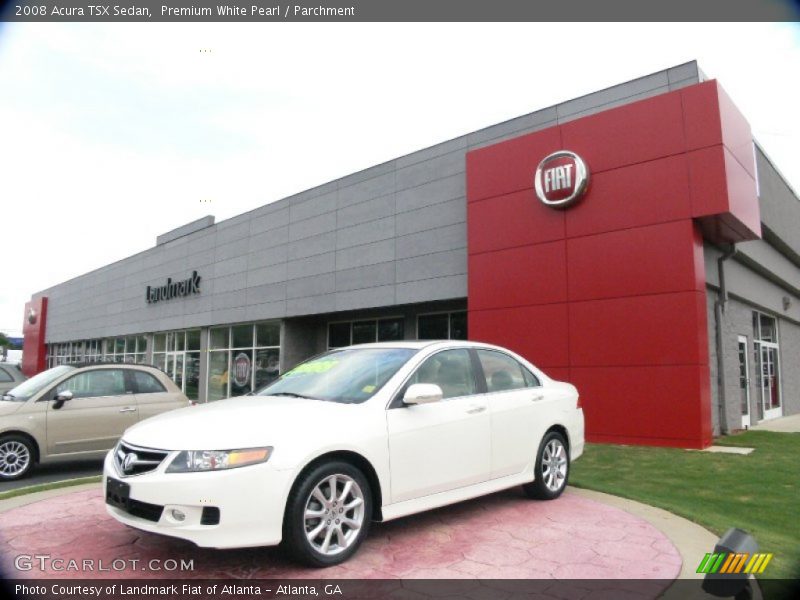 Premium White Pearl / Parchment 2008 Acura TSX Sedan