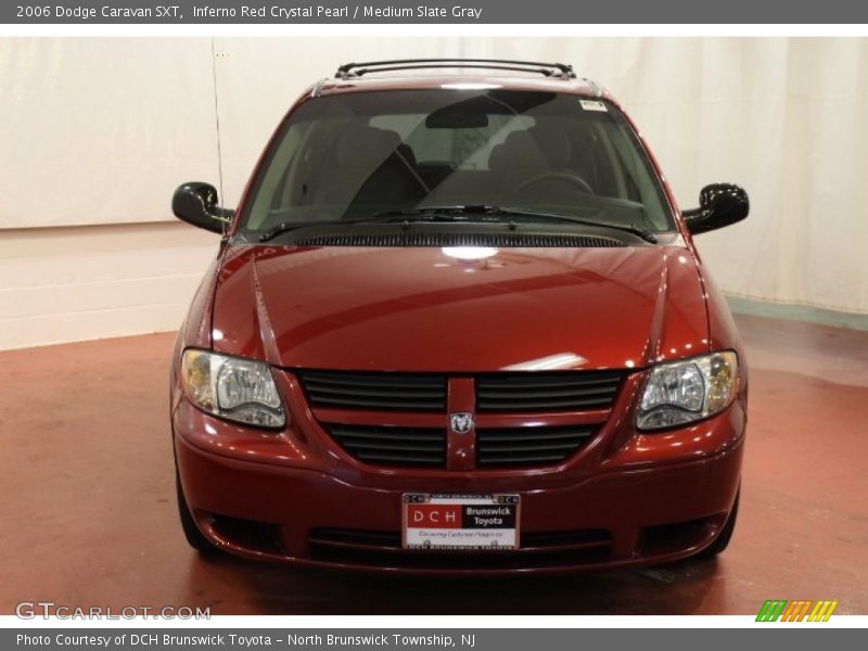 Inferno Red Crystal Pearl / Medium Slate Gray 2006 Dodge Caravan SXT