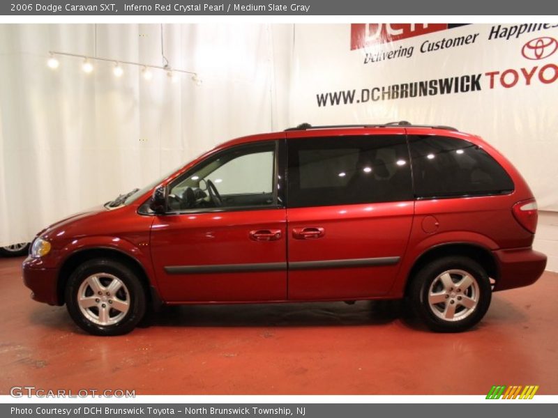 Inferno Red Crystal Pearl / Medium Slate Gray 2006 Dodge Caravan SXT