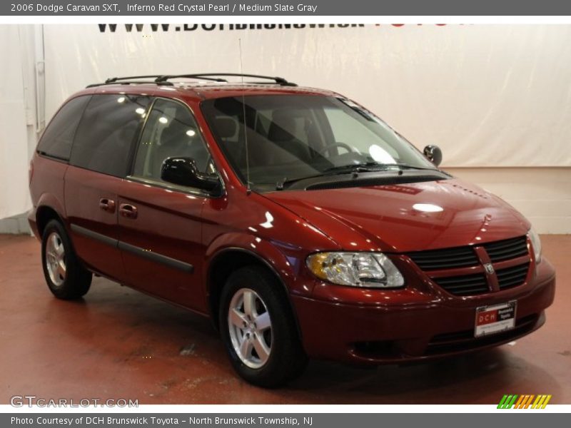 Inferno Red Crystal Pearl / Medium Slate Gray 2006 Dodge Caravan SXT