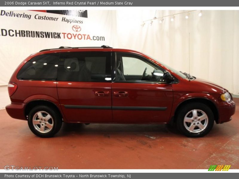 Inferno Red Crystal Pearl / Medium Slate Gray 2006 Dodge Caravan SXT