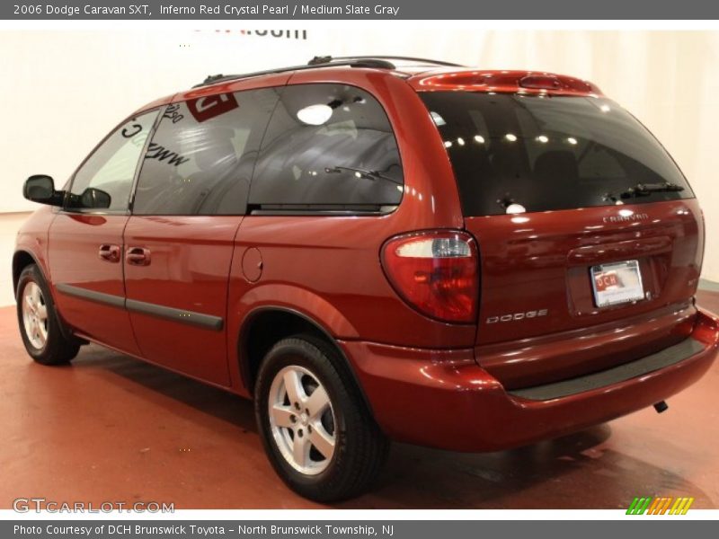 Inferno Red Crystal Pearl / Medium Slate Gray 2006 Dodge Caravan SXT