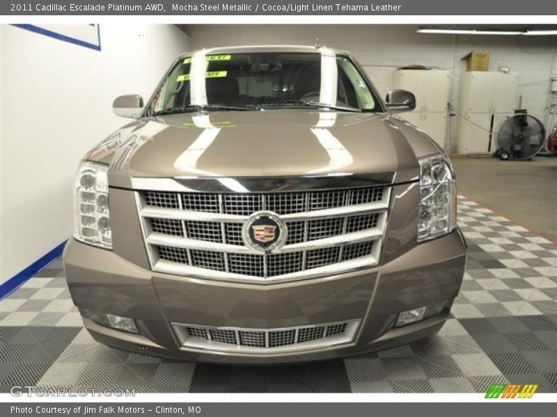 Mocha Steel Metallic / Cocoa/Light Linen Tehama Leather 2011 Cadillac Escalade Platinum AWD