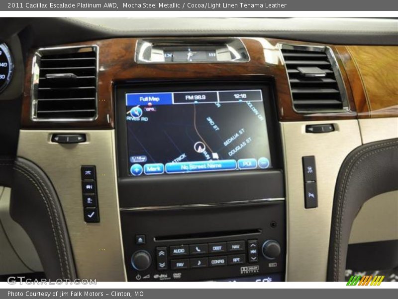 Mocha Steel Metallic / Cocoa/Light Linen Tehama Leather 2011 Cadillac Escalade Platinum AWD