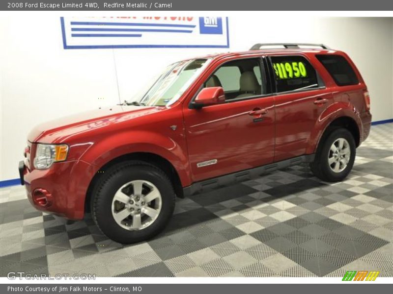 Redfire Metallic / Camel 2008 Ford Escape Limited 4WD