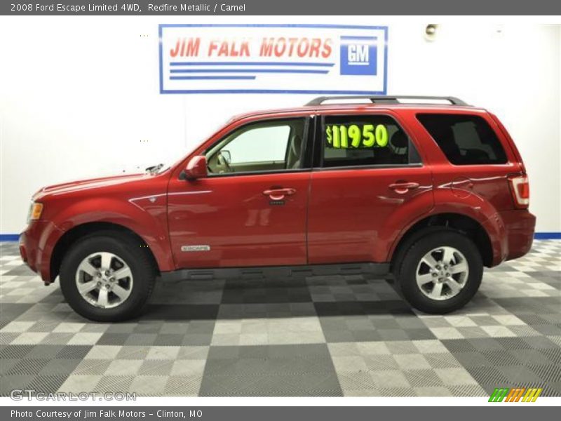 Redfire Metallic / Camel 2008 Ford Escape Limited 4WD