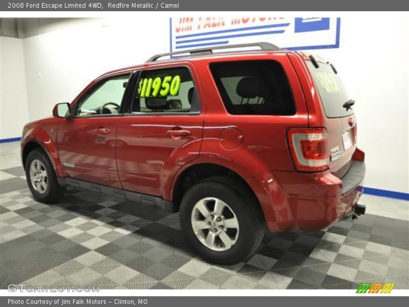 Redfire Metallic / Camel 2008 Ford Escape Limited 4WD