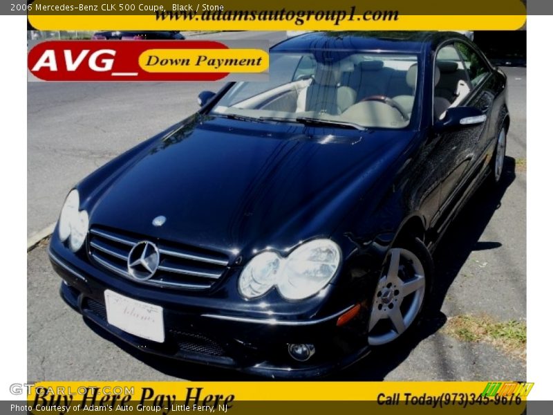 Black / Stone 2006 Mercedes-Benz CLK 500 Coupe