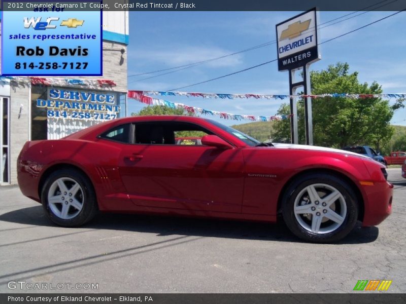 Crystal Red Tintcoat / Black 2012 Chevrolet Camaro LT Coupe